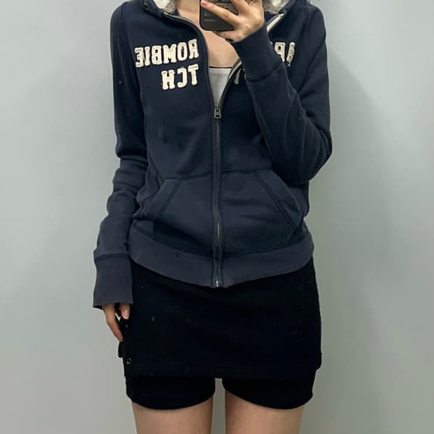 아베크롬비 y2k 와투케 네이비 후드집업