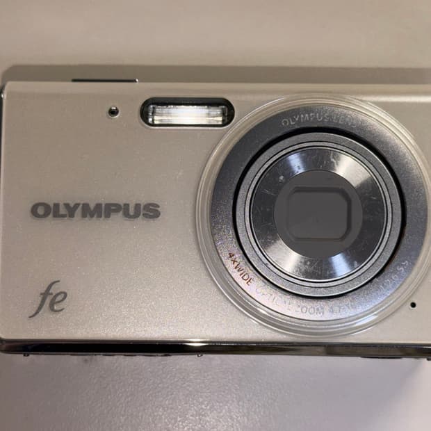 올림푸스 fe-4020 빈티지 디지털 카메라 화이트