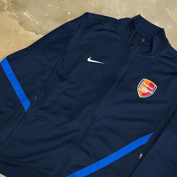 XXL 나이키 아스날 블루 파이핑 네이비 트랙탑
