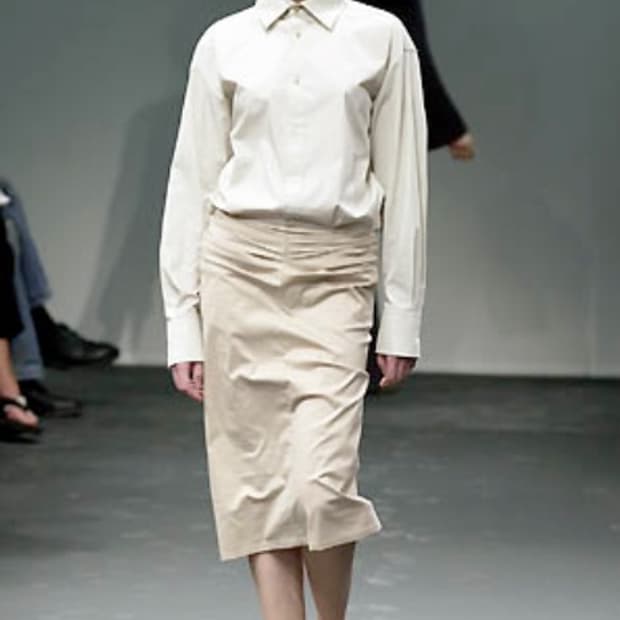 Jil sander 01SS sheer silk skirt