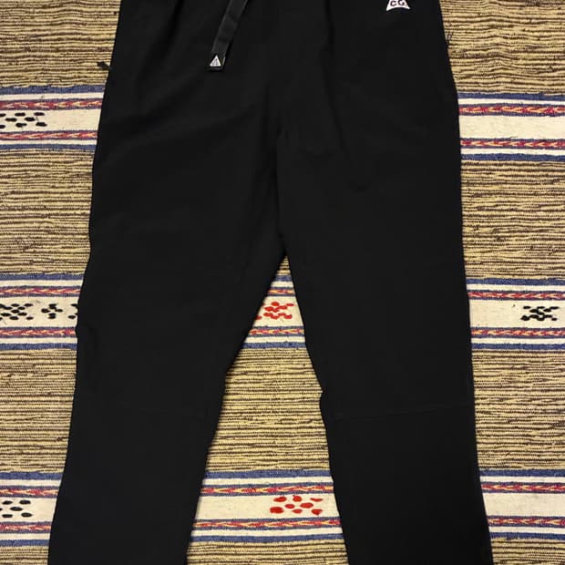 (L)나이키 ACG 썬페어러 트레일 나일론 밴딩팬츠 블랙