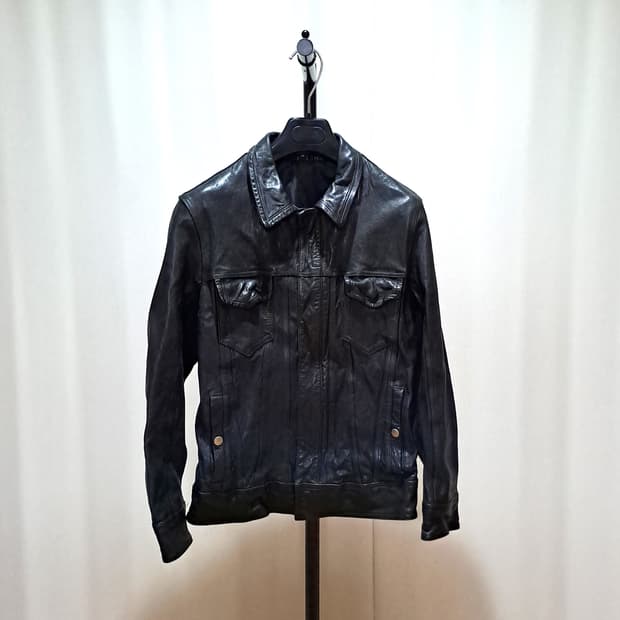 (택포) 이태리 양가죽 트러커 자켓 46 B270