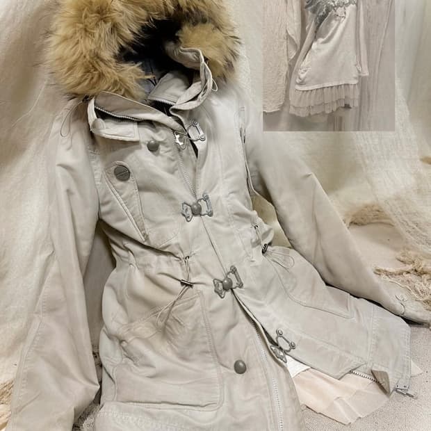 SLY Soft White Fur Layered Set