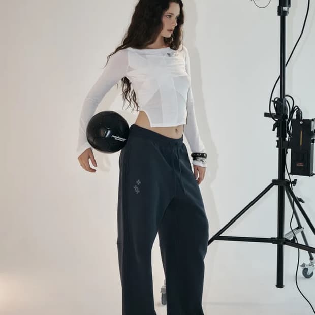 플리즈노팔로우 north 와이드 스웨트 스웻 팬츠