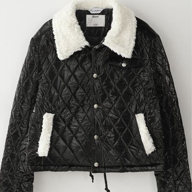 블루썬플라워 | 시어링 퀼팅 점퍼 |  L사이즈