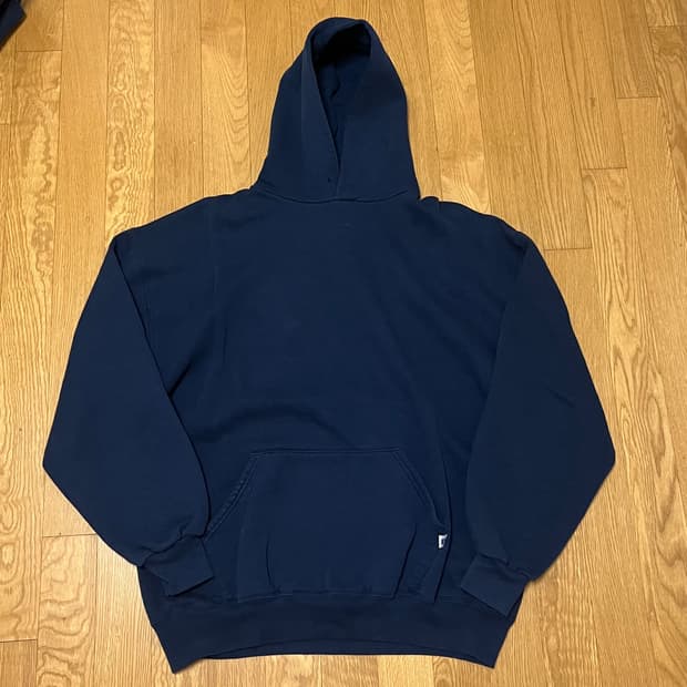 [XL] 90s USA 빈티지 러셀 후드 네이비