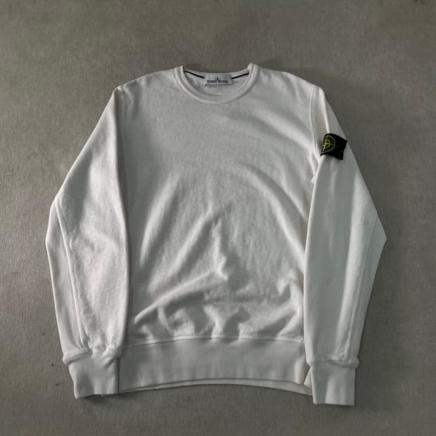 100 스톤아일랜드 20FW 화이트 맨투맨 