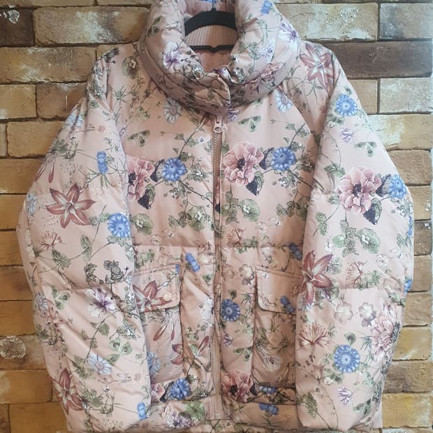 Thursday Island 꽃무늬 오리털 패딩 S