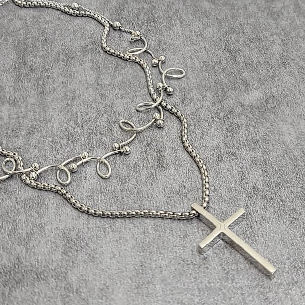 cross necklace set
