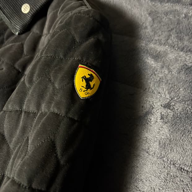 페라리 Ferrari 푸마 puma 빅 카라 퀼팅 자켓 M