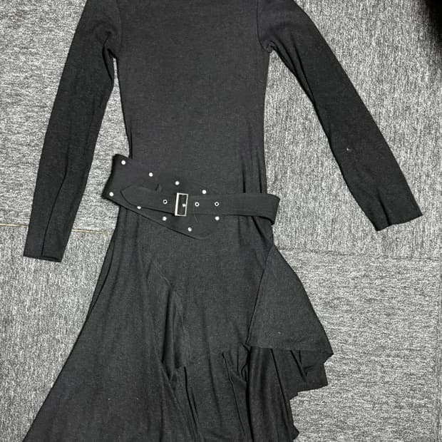 자라 벨트 언발란스 원피스