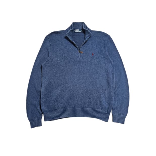 폴로 랄프로렌 반집업 니트
