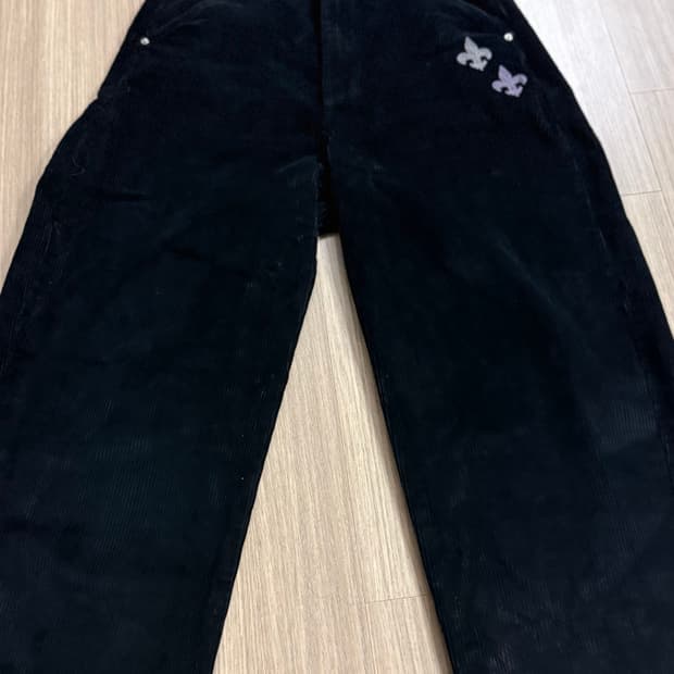 오가프 블랙 코듀로이 팬츠 1