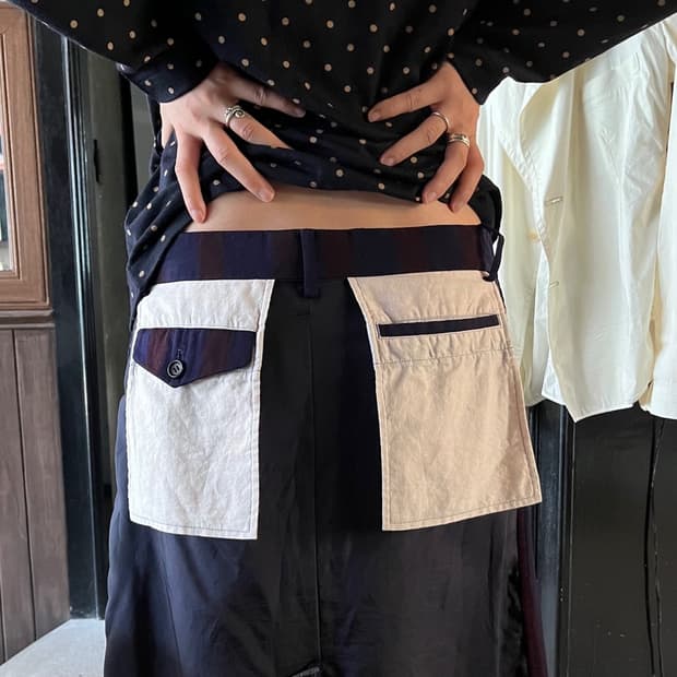 COMME DES GARCONS stripe skirt