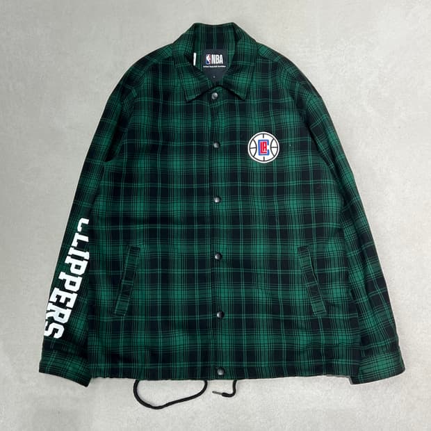 NBA 옴브레 체크 코치자켓 s08880