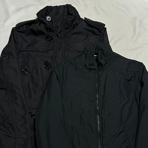 M 버버리 런던 유틸리티 블랙 자켓