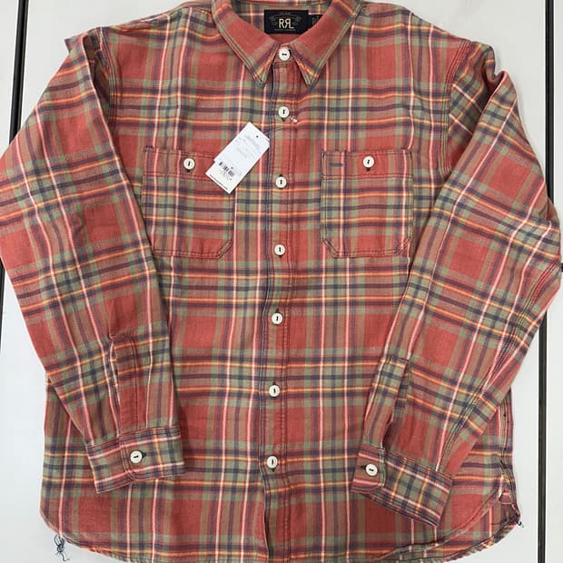 rrl 플래드 셔츠 L 새상품