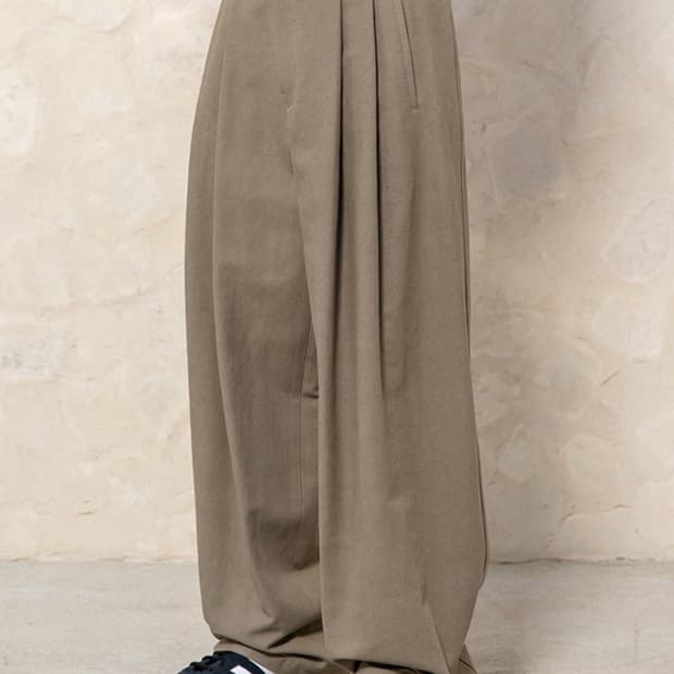 비긴202 워시드 코튼 도비팬츠 워시드베이지 3