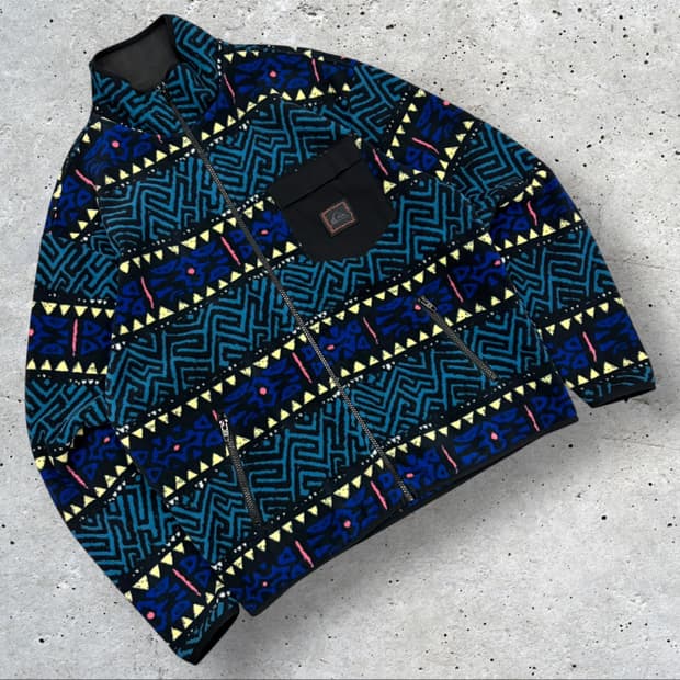 [S] 퀵실버 OG 헤리티지 패턴 플리스 자켓 D71