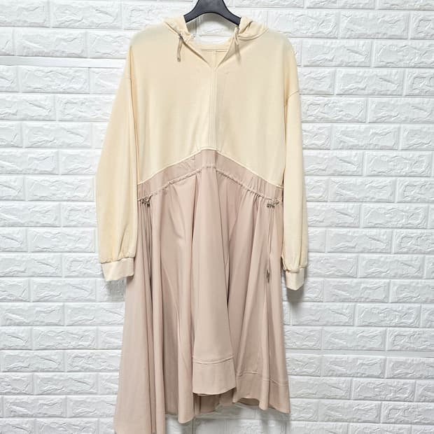 택포// L 20s 한섬 시스템 후드 롱 원피스