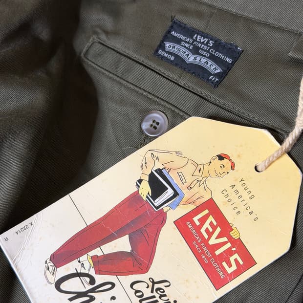 80‘s 리바이스 유로 컬리지 치노팬츠 made in Italy