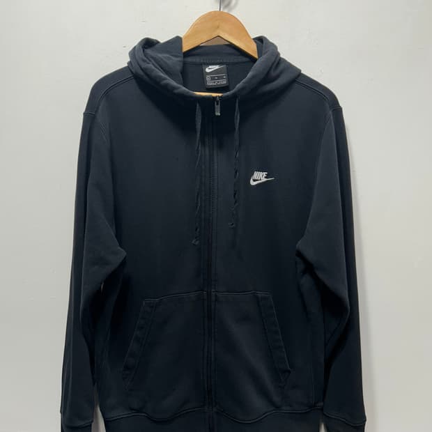 나이키 후드집업 블랙 XL