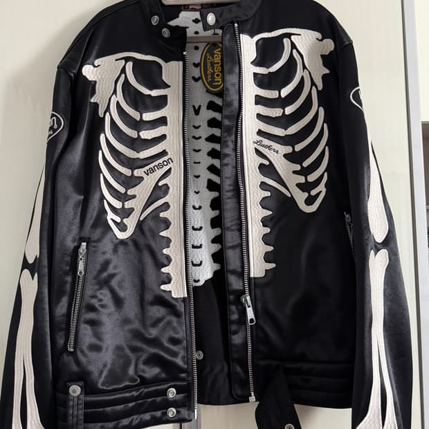 밴슨 본 라이더 자켓 블랙XL