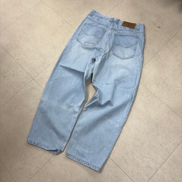 커버낫 연청 워싱 데님 팬츠