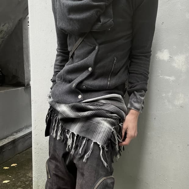 *rare* 2000s 아르마니 익스체인지 드레이프 집업