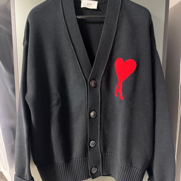 [XL] 아미 빅하트 로고 가디건