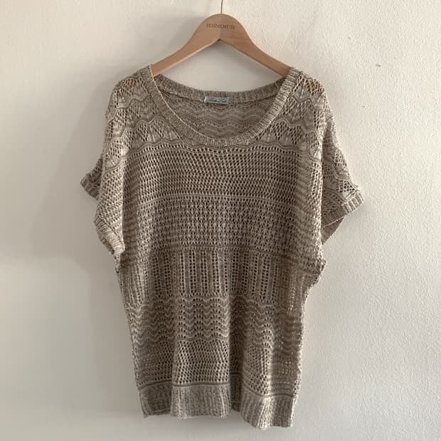 (Vintage)Mori ethnic loose knit