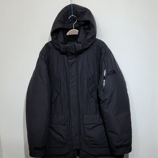 노스페이스 거위털 패딩점퍼 블랙 빅사이즈 구스다운 자켓 후드 