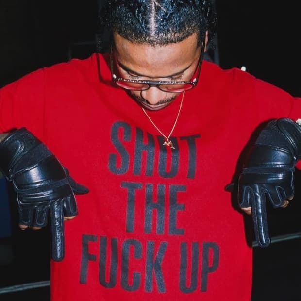 (레어) 슈프림 x 넘버 나인 레더 글러브 블랙