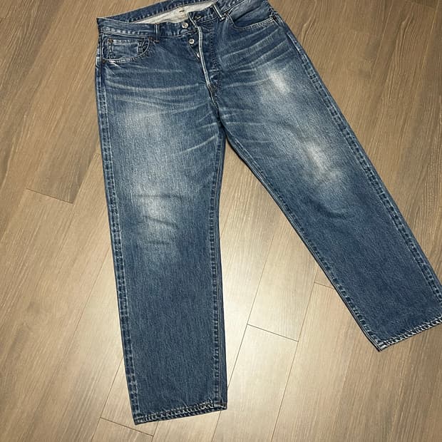 [34/27] 아프레쎄 워시드 빅E 데님(ap-4004) 팔아요