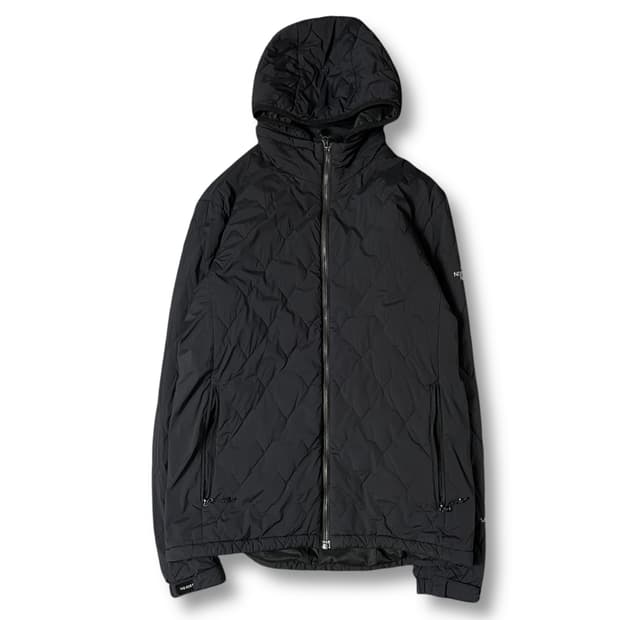 노스페이스 블랙 삼각 패턴 스트링 바람막이 자켓 100