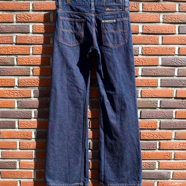 70‘s Kentux bell-bottom talon zip denim