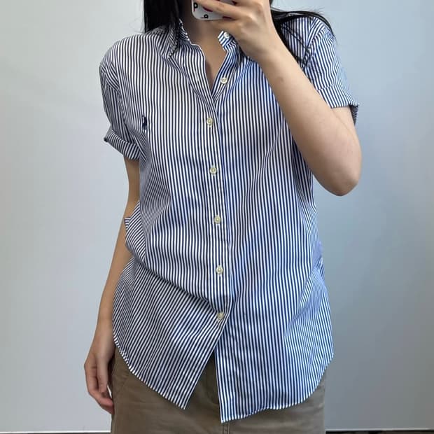 폴로 랄프로렌 신형 스트라이프 반팔 셔츠