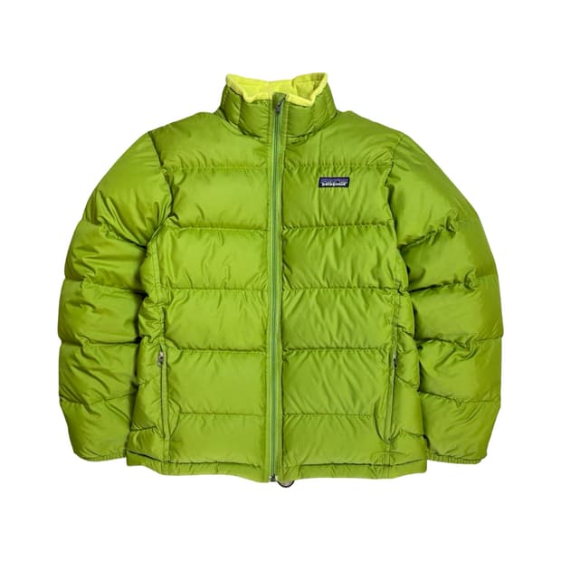 파타고니아 구스 다운 패딩 게코 그린