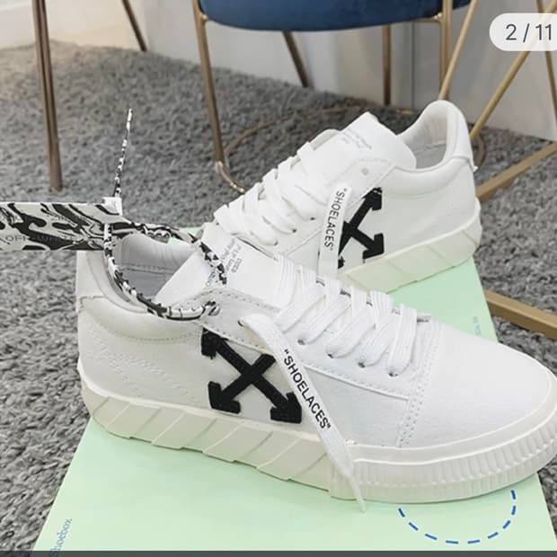 오프화이트 애로우 여성 스니커즈 38