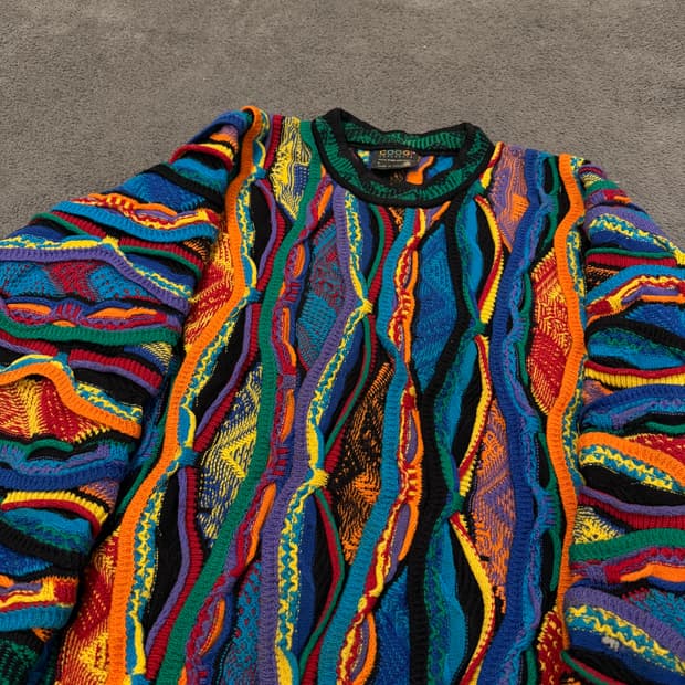 [ 정품/L ] 쿠지 빈티지 케이블 니트티