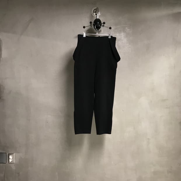 Y's 요지야마모토 울 팬츠 블랙 SS(W)