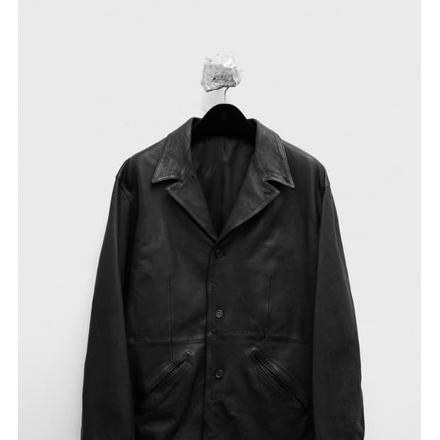 [XS] 유스 워시드레더 자켓 새상품