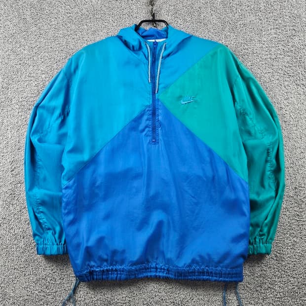 90's 나이키 올드스쿨 윈드브레이커 하프 집업 ( M ) / 11194