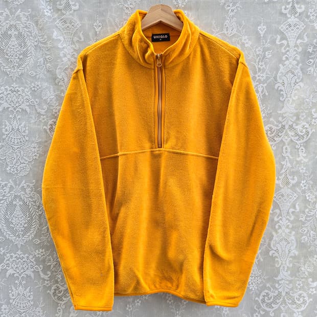 00s 올드 유니클로 반집업 플리스