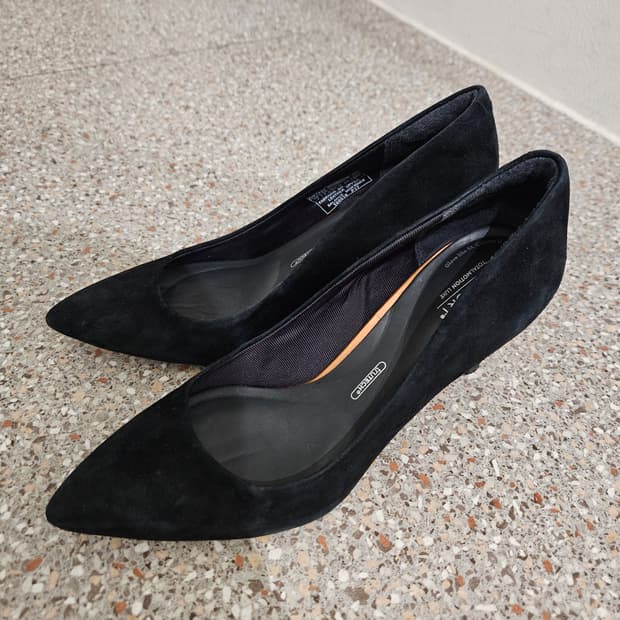 락포트 토탈모션 스웨이드 블랙 힐 240