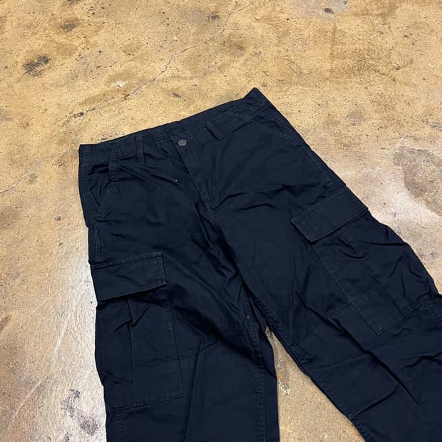 [정품/30x32] 칼하트 레귤러 카고 팬츠 블랙 b19