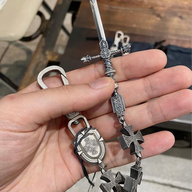 언더마이카 소드 실버 키링