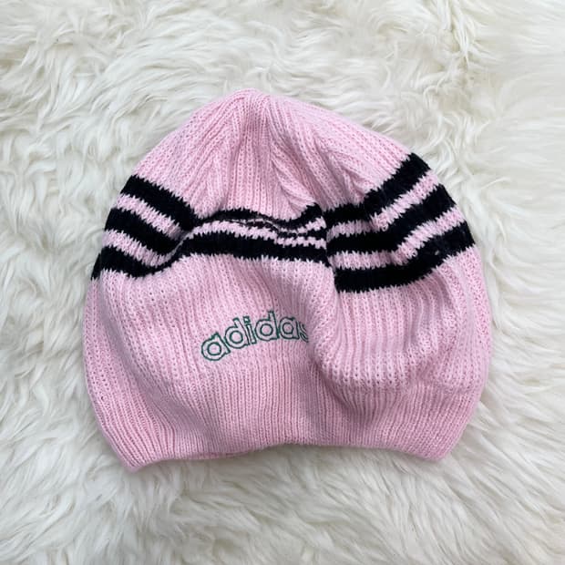 아디다스 핑크 3 비니 