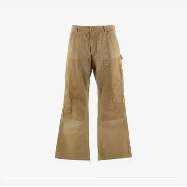 [XL] 세인트미카엘 더블니 팬츠 베이지