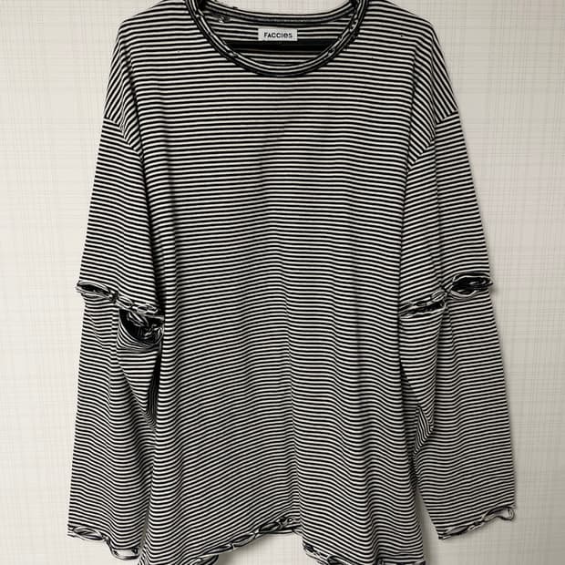 faccies 데미지 티셔츠 